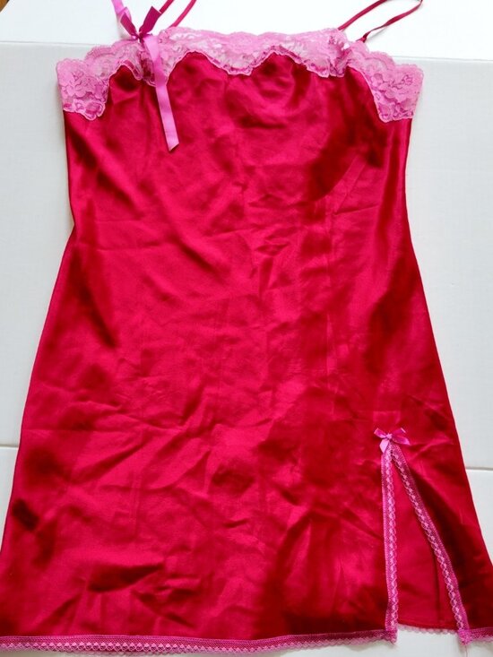 Victoria's Secret Other - Victorias Secret red nightgown with pink bow size medium